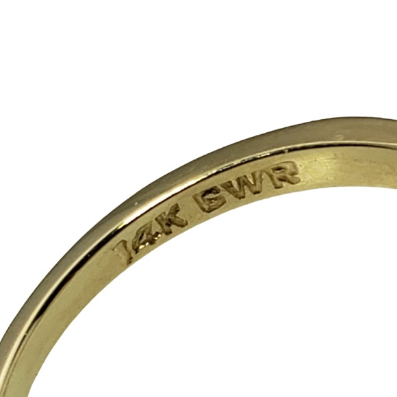 Vintage 14 Karat Yellow Gold Pearl and Diamond Ring Size 5.75 #13081 - Picture 6 of 8